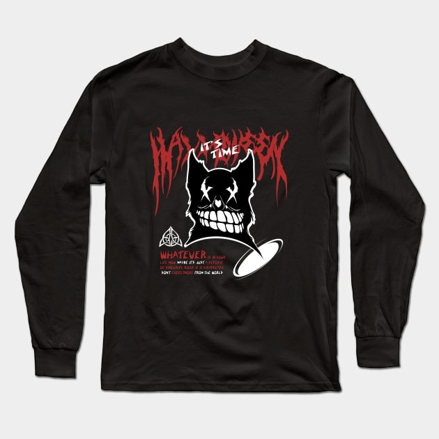 its time halloween Long Sleeve T-Shirt by fourdsign